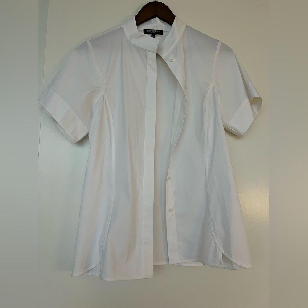 Lafayette 148 White Blouse